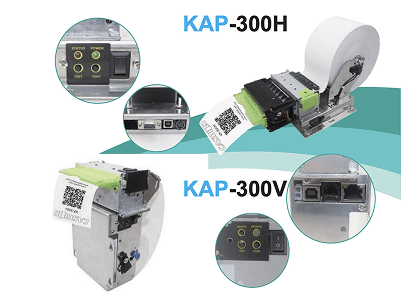 KAP-300V D/T KIOSK PRINTER, 80mm high speed Barcode (QR) 